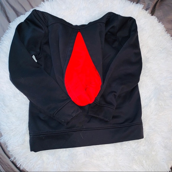 under armour hoodie youth small black and red - Picture 5 of 5